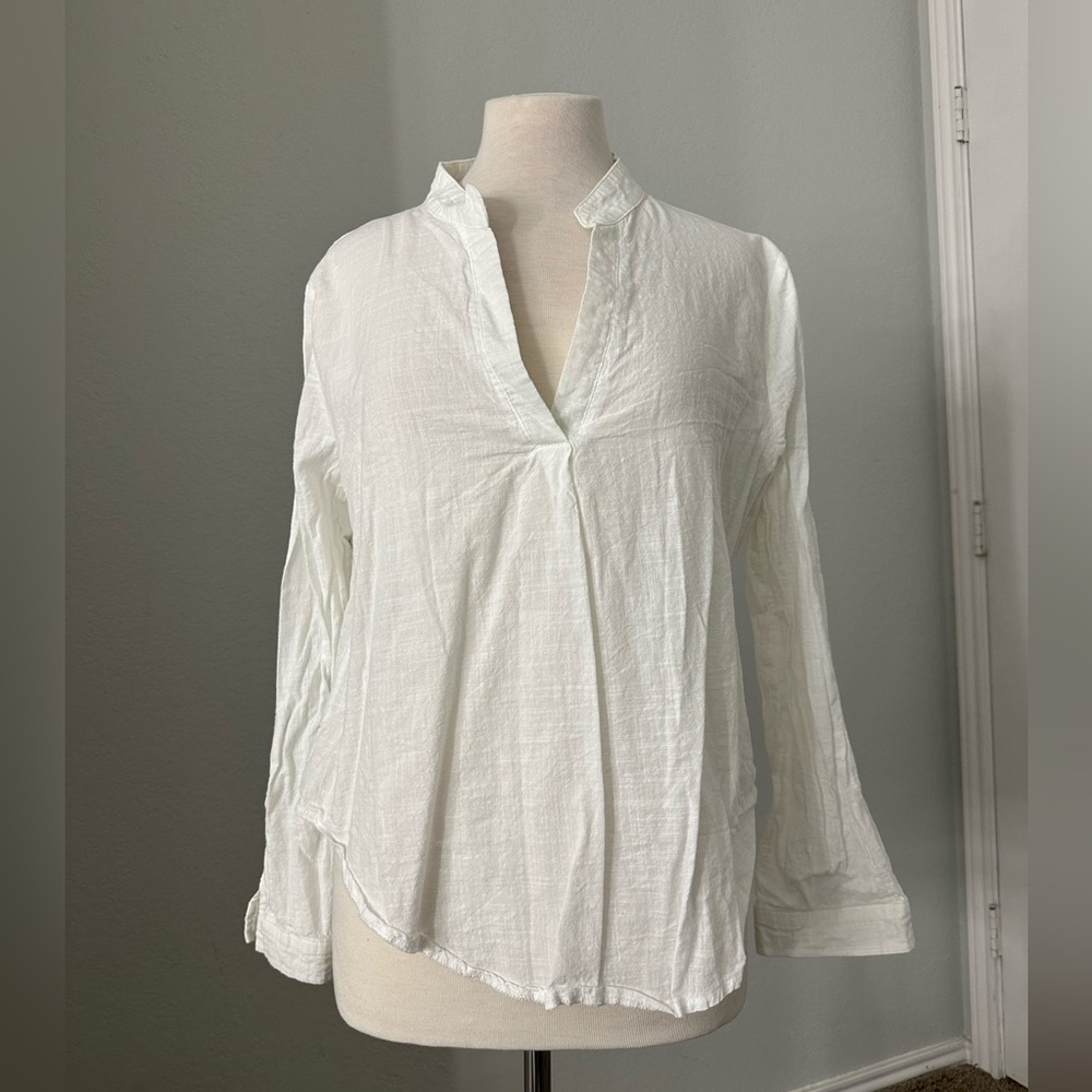 SHEIN white long sleeve shirt